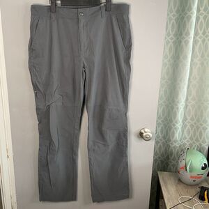 Columbia Mens 38 Omni Shield Advanced Repellency Gray Hiking Outdoor Pants